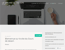 Tablet Screenshot of cours-dessin-bordeaux.com